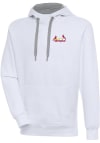 Main image for Antigua Springfield Cardinals Mens White Victory Long Sleeve Hoodie