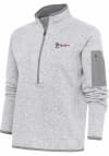 Main image for Antigua Frisco Rough Riders Womens Grey Fortune 1/4 Zip Pullover