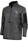 Main image for Antigua Iowa Cubs Womens Black Fortune 1/4 Zip Pullover