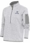 Main image for Antigua Lehigh Valley Ironpigs Womens Grey Fortune 1/4 Zip Pullover