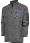 Main image for Antigua Amarillo Sod Poodles Mens Grey Fortune Long Sleeve 1/4 Zip Fashion Pullover