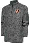 Main image for Antigua Bowling Green Hot Rods Mens Grey Fortune Long Sleeve Qtr Zip Fashion Pullover