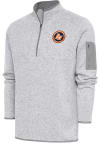 Main image for Antigua Bowling Green Hot Rods Mens Grey Fortune Long Sleeve 1/4 Zip Fashion Pullover