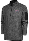 Main image for Antigua Cedar Rapids Kernels Mens Black Fortune Long Sleeve 1/4 Zip Fashion Pullover