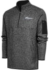 Main image for Antigua Columbus Clippers Mens Black Fortune Long Sleeve 1/4 Zip Fashion Pullover