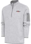 Main image for Antigua Fort Wayne TinCaps Mens Grey Fortune Long Sleeve 1/4 Zip Fashion Pullover