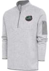 Main image for Antigua Great Lakes Loons Mens Grey Fortune Long Sleeve 1/4 Zip Fashion Pullover