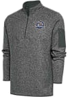 Main image for Antigua Midland RockHounds Mens Grey Fortune Long Sleeve 1/4 Zip Fashion Pullover