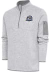 Main image for Antigua Midland RockHounds Mens Grey Fortune Long Sleeve 1/4 Zip Fashion Pullover