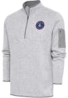 Main image for Antigua Rock Bridge High School Mens Grey Fortune Long Sleeve 1/4 Zip Fashion Pullover