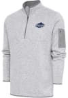 Main image for Antigua San Antonio Missions Mens Grey Fortune Long Sleeve 1/4 Zip Fashion Pullover