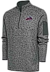 Main image for Antigua Scranton Wilkes Mens Grey Fortune Long Sleeve Qtr Zip Fashion Pullover