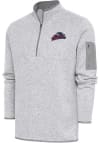 Main image for Antigua Scranton Wilkes Mens Grey Fortune Long Sleeve 1/4 Zip Fashion Pullover