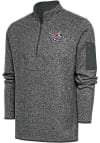 Main image for Antigua Somerset Patriots Mens Grey Fortune Long Sleeve 1/4 Zip Fashion Pullover