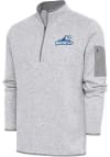 Main image for Antigua West Michigan Whitecaps Mens Grey Fortune Long Sleeve 1/4 Zip Fashion Pullover