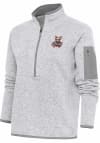 Main image for Antigua El Paso Chihuahuas Womens Grey Fortune 1/4 Zip Pullover