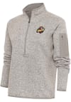 Main image for Antigua Peoria Chiefs Womens Oatmeal Fortune 1/4 Zip Pullover