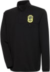Main image for Antigua Nashville SC Mens Black Steamer Long Sleeve 1/4 Zip Pullover