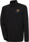 Main image for Antigua Indiana Pacers Mens Black Steamer Long Sleeve 1/4 Zip Pullover