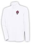 Main image for Antigua Colorado Rapids Mens White Hunk Long Sleeve 1/4 Zip Pullover