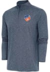 Main image for Antigua FC Cincinnati Mens Navy Blue Hunk Long Sleeve 1/4 Zip Pullover