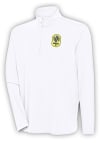 Main image for Antigua Nashville SC Mens White Hunk Long Sleeve 1/4 Zip Pullover