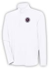 Main image for Antigua New England Revolution Mens White Hunk Long Sleeve 1/4 Zip Pullover