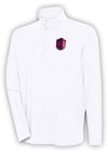 Main image for Antigua St Louis City SC Mens White Hunk Long Sleeve 1/4 Zip Pullover