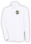 Main image for Antigua Boston Celtics Mens White Hunk Long Sleeve 1/4 Zip Pullover