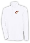 Main image for Antigua Cleveland Cavaliers Mens White Hunk Long Sleeve 1/4 Zip Pullover