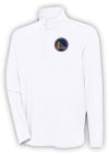 Main image for Antigua Golden State Warriors Mens White Hunk Long Sleeve 1/4 Zip Pullover