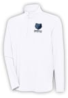 Main image for Antigua Memphis Grizzlies Mens White Hunk Long Sleeve 1/4 Zip Pullover