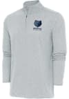Main image for Antigua Memphis Grizzlies Mens Grey Hunk Long Sleeve 1/4 Zip Pullover
