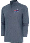 Main image for Antigua Buffalo Bills Mens Navy Blue Hunk Long Sleeve 1/4 Zip Pullover