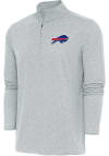 Main image for Antigua Buffalo Bills Mens Grey Hunk Long Sleeve 1/4 Zip Pullover