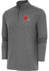 Main image for Antigua Cleveland Browns Mens Black Hunk Long Sleeve 1/4 Zip Pullover