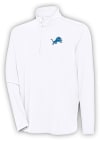 Main image for Antigua Detroit Lions Mens White Hunk Long Sleeve 1/4 Zip Pullover