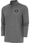 Main image for Antigua Las Vegas Raiders Mens Black Hunk Long Sleeve 1/4 Zip Pullover