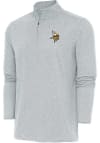 Main image for Antigua Minnesota Vikings Mens Grey Hunk Long Sleeve 1/4 Zip Pullover