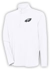 Main image for Antigua Philadelphia Eagles Mens White Hunk Long Sleeve 1/4 Zip Pullover