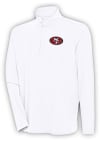 Main image for Antigua San Francisco 49ers Mens White Hunk Long Sleeve 1/4 Zip Pullover