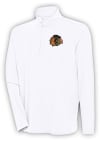 Main image for Antigua Chicago Blackhawks Mens White Hunk Long Sleeve 1/4 Zip Pullover