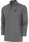Main image for Antigua St Louis Blues Mens Black Hunk Long Sleeve 1/4 Zip Pullover