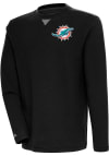 Main image for Antigua Miami Dolphins Mens Black Flier Bunker Long Sleeve Crew Sweatshirt