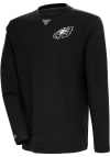 Main image for Antigua Philadelphia Eagles Mens Black Flier Bunker Long Sleeve Crew Sweatshirt