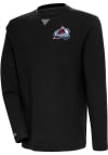 Main image for Antigua Colorado Avalanche Mens Black Flier Bunker Long Sleeve Crew Sweatshirt
