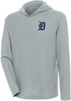 Main image for Antigua Detroit Tigers Mens Grey Strong Hold Long Sleeve Hoodie