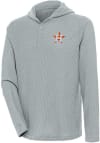 Main image for Antigua Houston Astros Mens Grey Strong Hold Long Sleeve Hoodie