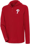 Main image for Antigua Philadelphia Phillies Mens Red Strong Hold Long Sleeve Hoodie