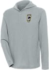 Main image for Antigua Columbus Crew Mens Grey Strong Hold Long Sleeve Hoodie